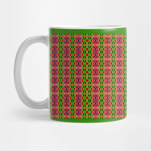 Geometric Pattern of Fight between Superheroes Mug